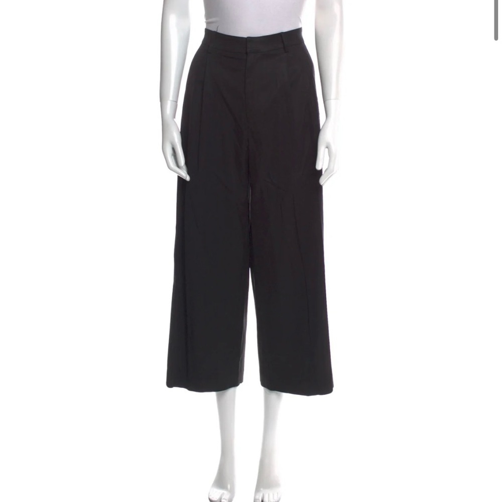 Tess Giberson Elegant Black Women's Pants Cropped Wide legged